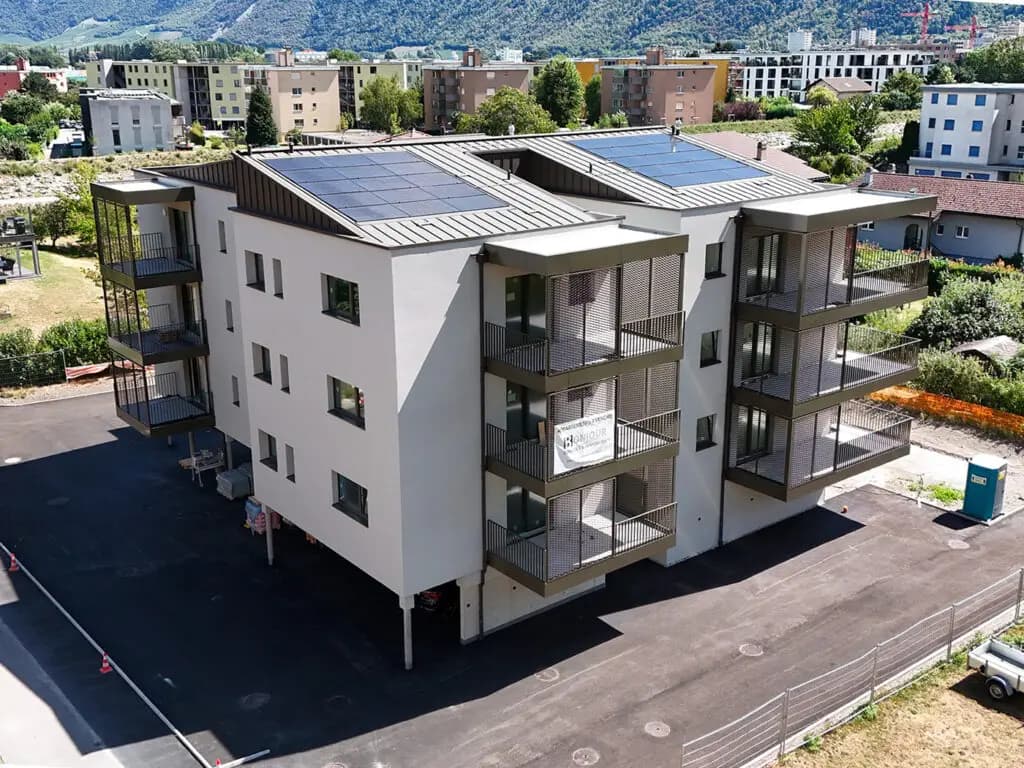 La Praille, Martigny — façade nord-ouest, août 2026