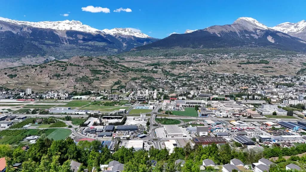 SAORA, Salins — vue sur la vallée du Rhône
